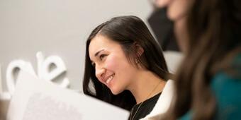 Student smiling