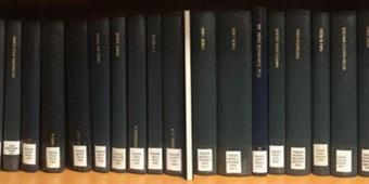 Shelf with PhD dissertations